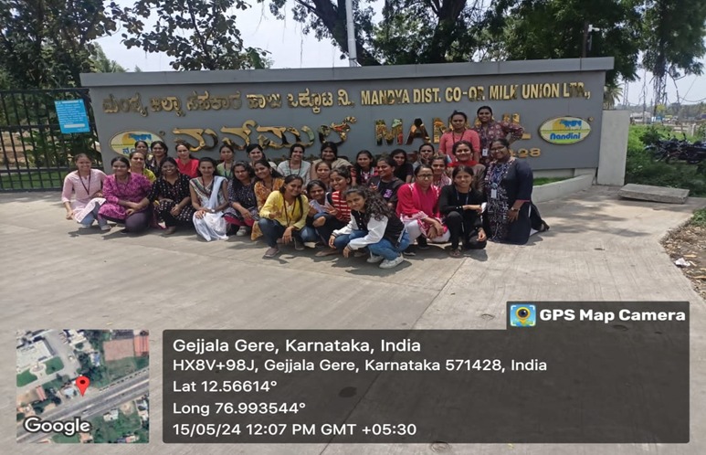 Industrial Visit Nandini Milk Union Mandya